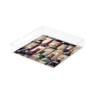 Custom Acrylic Tray-Wine Lovers Tray