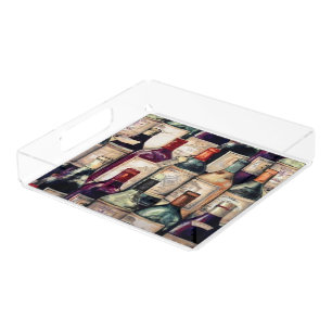 Custom Acrylic Tray-Wine Lovers Tray