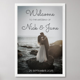 Custom Acrylic Wedding Welcome Sign for Couple