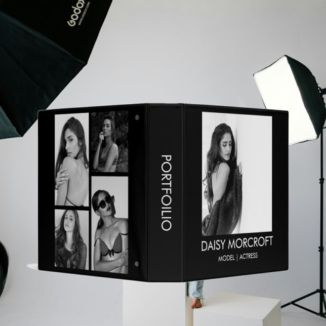 custom Actor Model Portfolio photo storage  3 Ring Binder (Creator Uploaded)