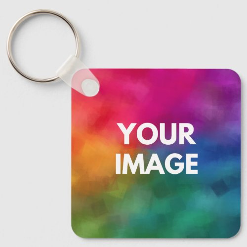 Custom Add Image Logo Personalize Template Keychain