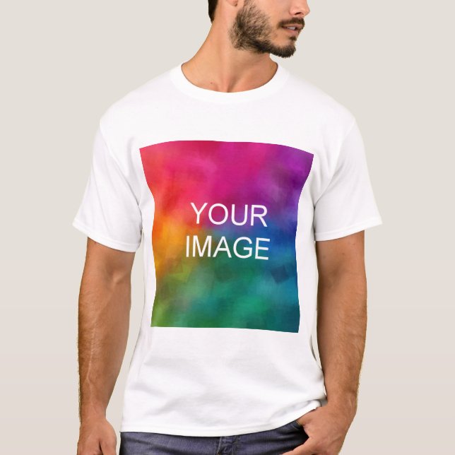 Custom Add Image Logo Personalize Template T-Shirt (Front)
