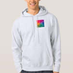 Custom Add Image Logo Text Template Men's Basic Hoodie<br><div class="desc">Custom Add Image Logo Text Template Ash Color Men's Basic Hooded Sweatshirt.</div>