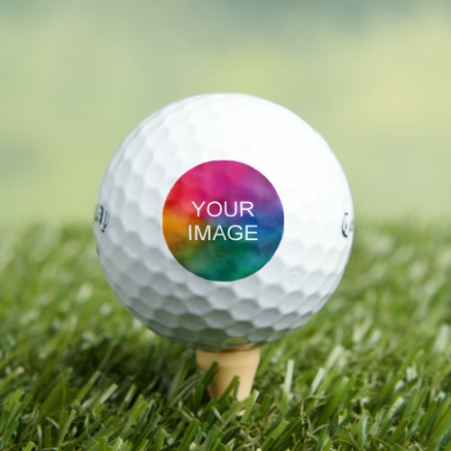 Custom Add Image Photo Callaway Supersoft 3 Pack Golf Balls