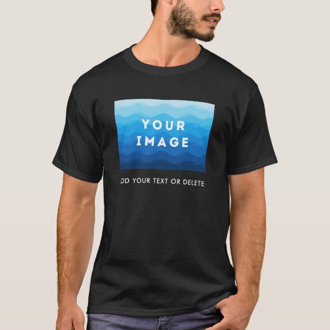 Custom Add Image Text and Company Logo Name T-Shirt (Front)