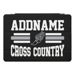 Custom ADD NAME Cross Country Runner Running Team iPad Pro Cover