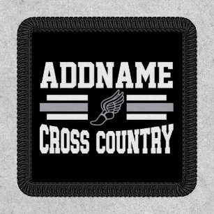 Custom ADD NAME Cross Country Runner Running Team Patch