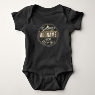Custom ADD NAME Family Camp Trip Camping Reunion Baby Bodysuit