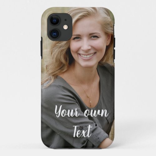 Custom Add Photo and Text iPhone 11 Case