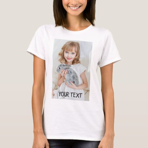Custom Add Photo and Text Personalized T_Shirt