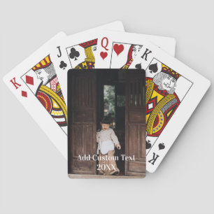 Custom, Add Photo and Text Poker Cards