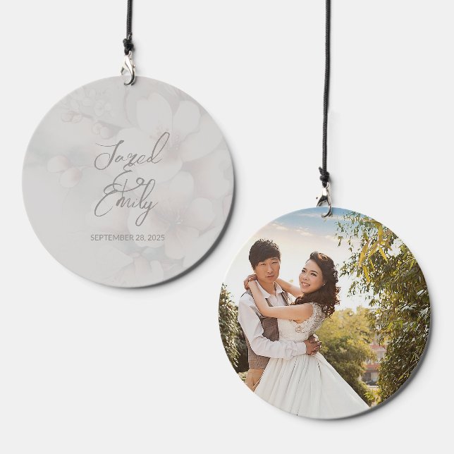 Custom | Add Photo on Back Wind Chime (Front & Back)