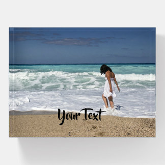 Custom. Add Photos and Text. Paperweight