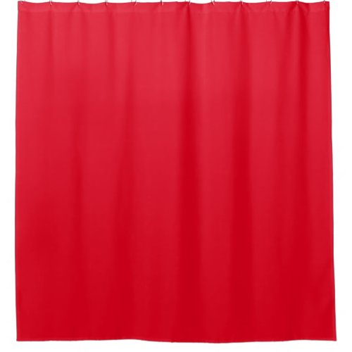 Custom Add Text Create Your Own Red Solid Color Shower Curtain