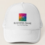 Custom Add Upload Business Company Logo Trucker Hat<br><div class="desc">Custom Add Upload Business Company Logo Personalized Template Trucker Hat.</div>