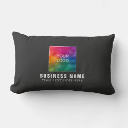 Custom Add Upload Company Logo Double Sided Print Lumbar Pillow