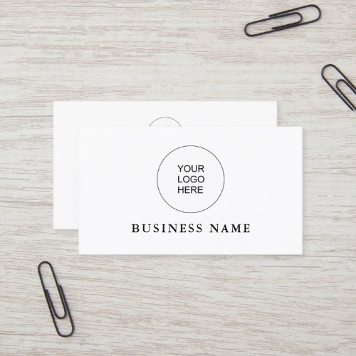 Custom Add Upload Your Own Company Logo Business Card