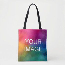 Custom Add Upload Your Own Photo Template Tote Bag