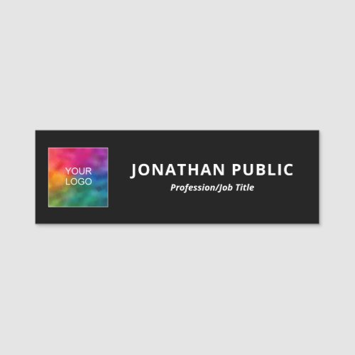 Custom Add Your Business Company Logo Here Name Tag