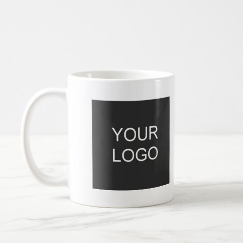 Custom Add Your Business Company Logo Simple Coffee Mug