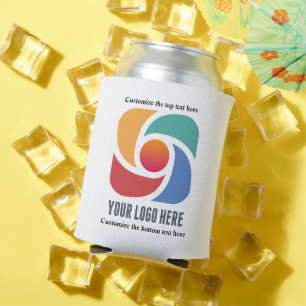 Custom Add Your Business Logo Company Marketing Can Cooler