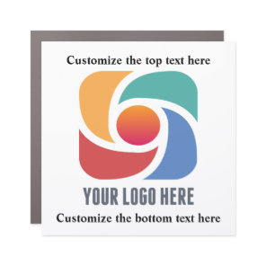 Custom Add Your Business Logo Company Marketing Car Magnet
