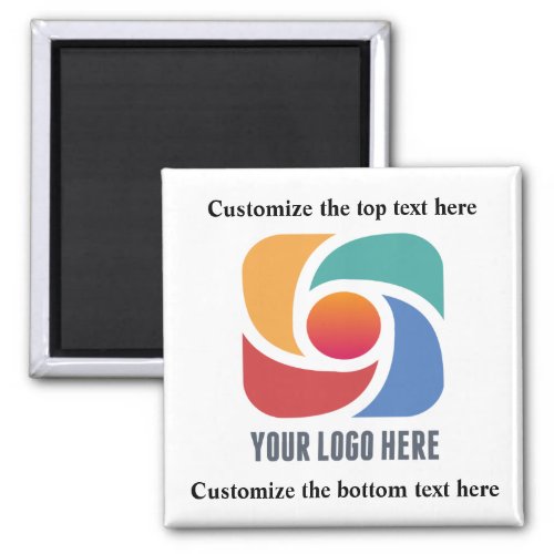 Custom Add Your Business Logo Company Marketing Magnet