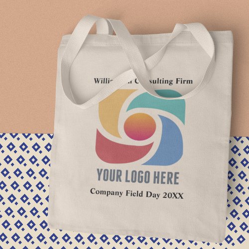 Custom Add Your Business Logo Company Marketing Tote Bag