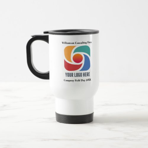 Custom Add Your Business Logo Company Marketing Travel Mug