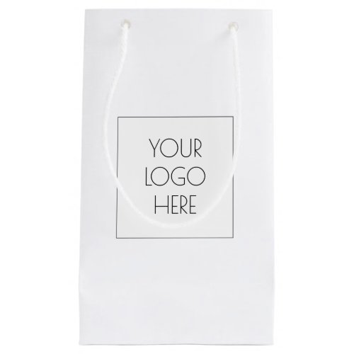 Custom Add Your Business Logo Small Gift Bag