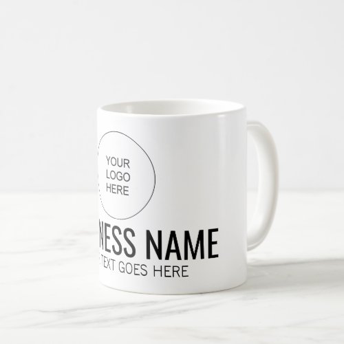 Custom Add Your Business Logo Text Here Template Coffee Mug