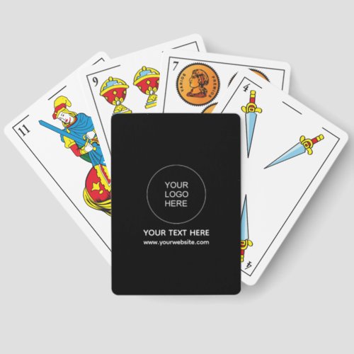 Custom Add Your Business Name Logo Here Spanish Spanish Playing Cards
