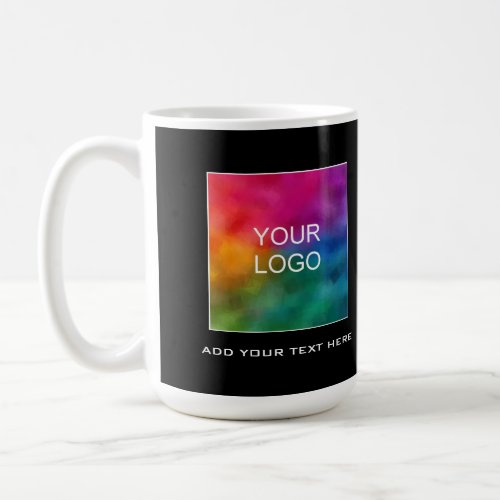Custom Add Your Company Business Logo Name Text Coffee Mug