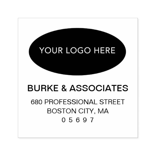Custom Add Your Logo Address Rubber Stamp