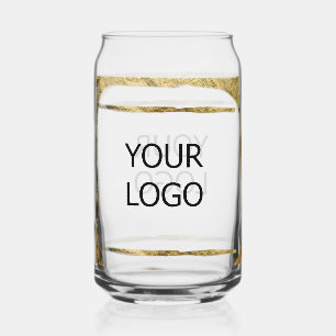custom add your logo personalized company name pap can glass