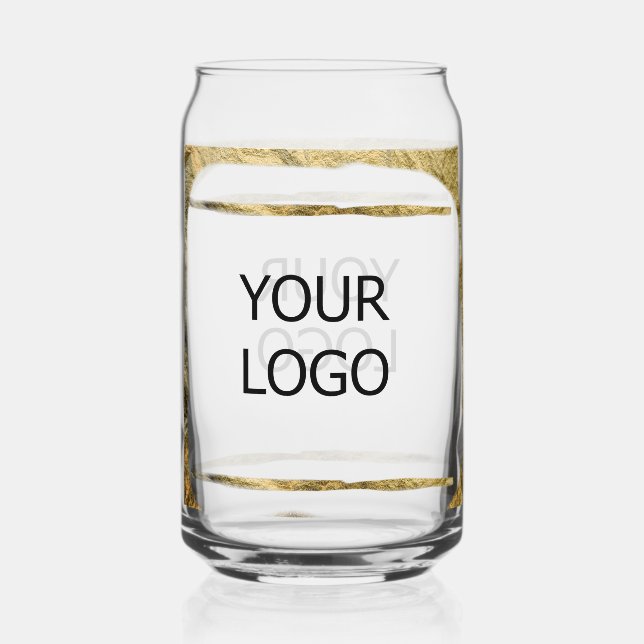 custom add your logo personalized company name pap can glass (Front)