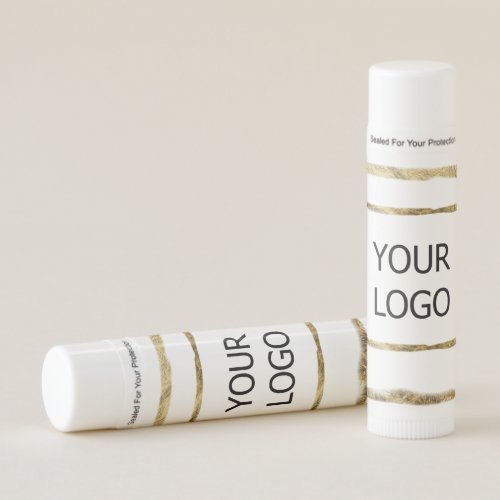 custom add your logo personalized company name pap lip balm