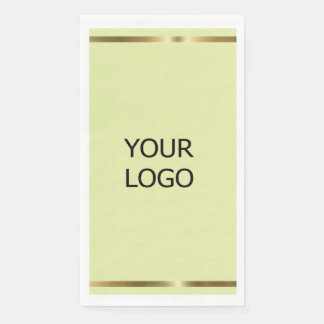 custom add your logo personalized company name pap paper guest towels