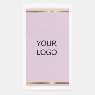 custom add your logo personalized company name pap paper guest towels