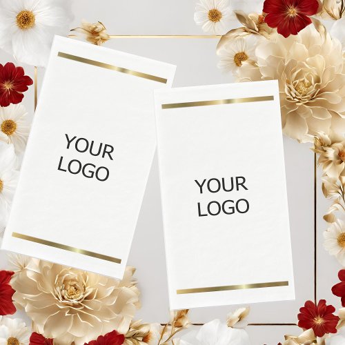 custom add your logo personalized company name pap paper guest towels