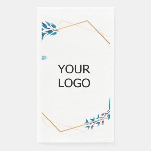 custom add your logo personalized company name pap paper guest towels