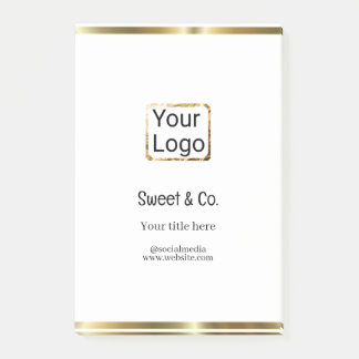 custom add your logo personalized company name pap post-it notes