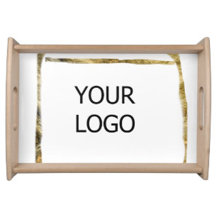 custom add your logo personalized company name pap serving tray