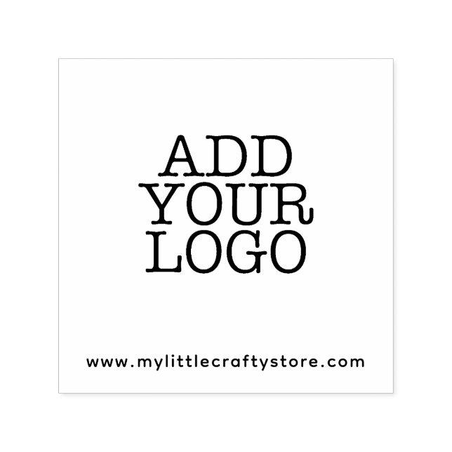Custom Add Your Logo w/ Website Self-inking Stamp (Design)