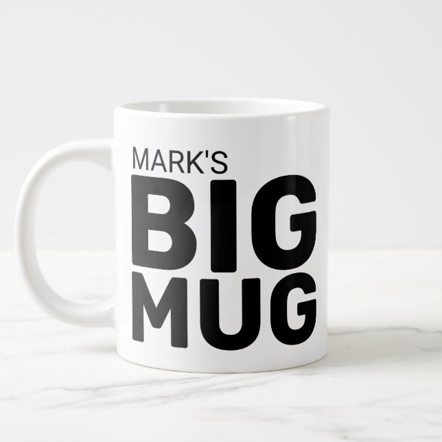 Custom Add Your Name Big Specialty Mug (Left)