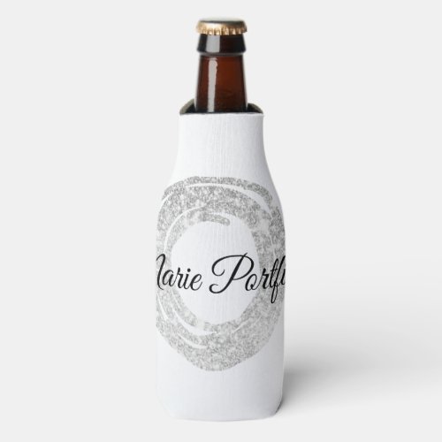 custom add your name glitter colorful add your     bottle cooler