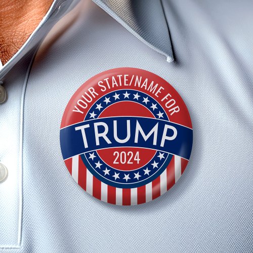 Custom Add Your Name State to Support Donald Trump Button