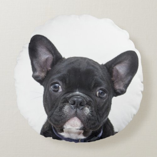 Custom add your own dog pet photo personalized round pillow