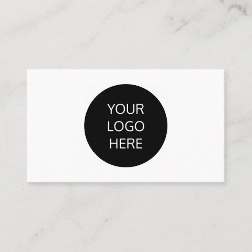 Custom Add Your Own Logo Business Card