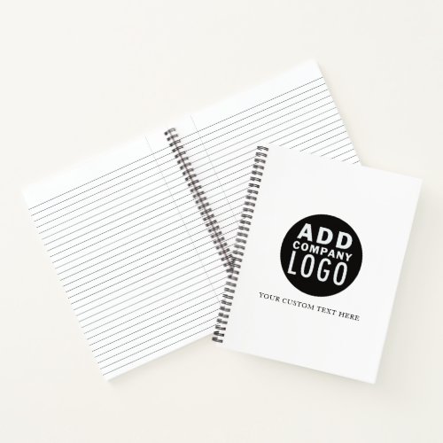 Custom Add Your Own Logo  Company Notebook
